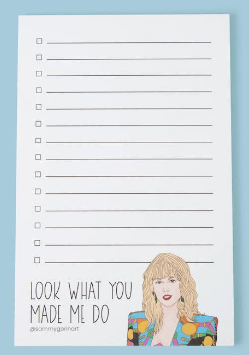 Taylor Swift Notepad