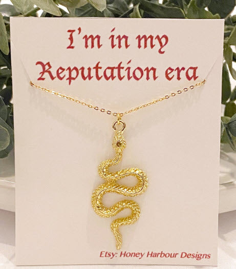 Taylor swift snake on sale necklace