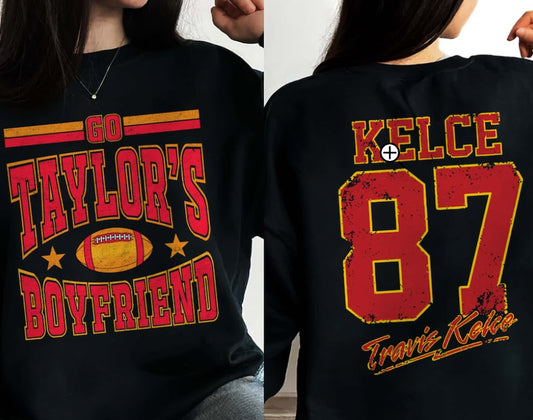 Go Taylor's Boyfriend Taylor Swift Football Sweatshirt