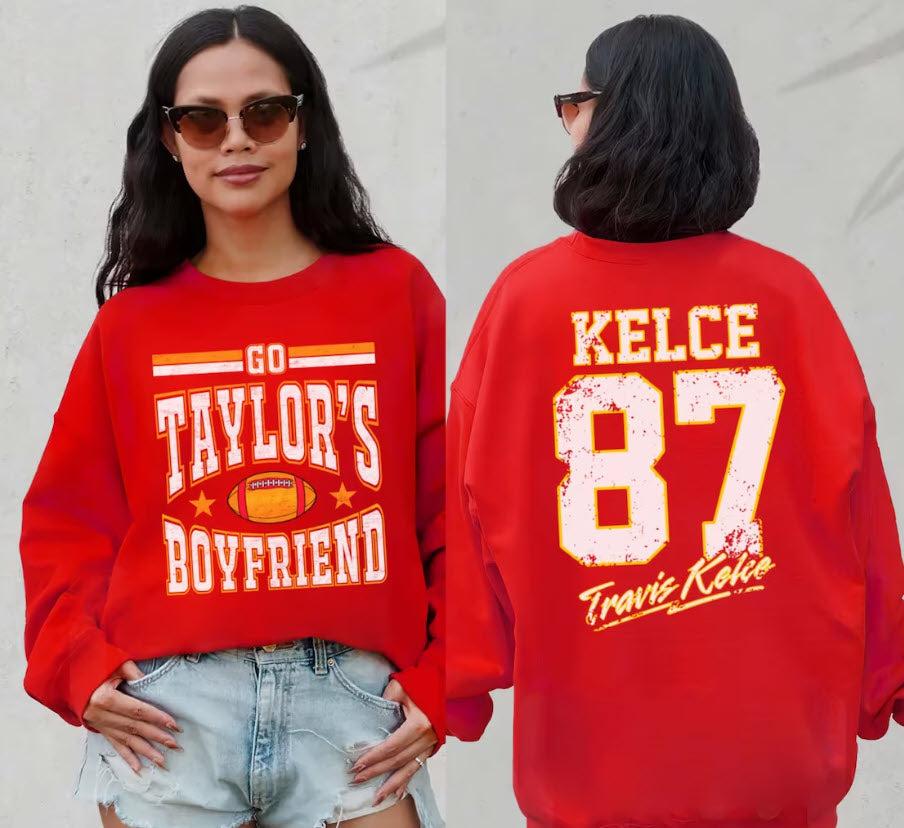 Go Taylor's Boyfriend Taylor Swift Football Sweatshirt