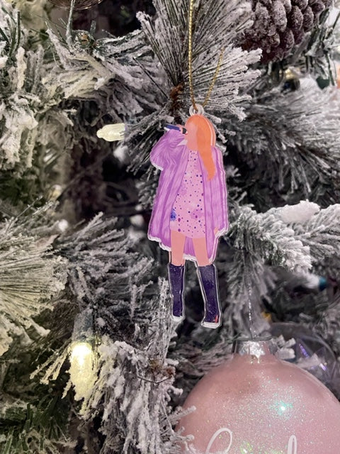 Taylor Swift Acrylic Christmas Ornaments