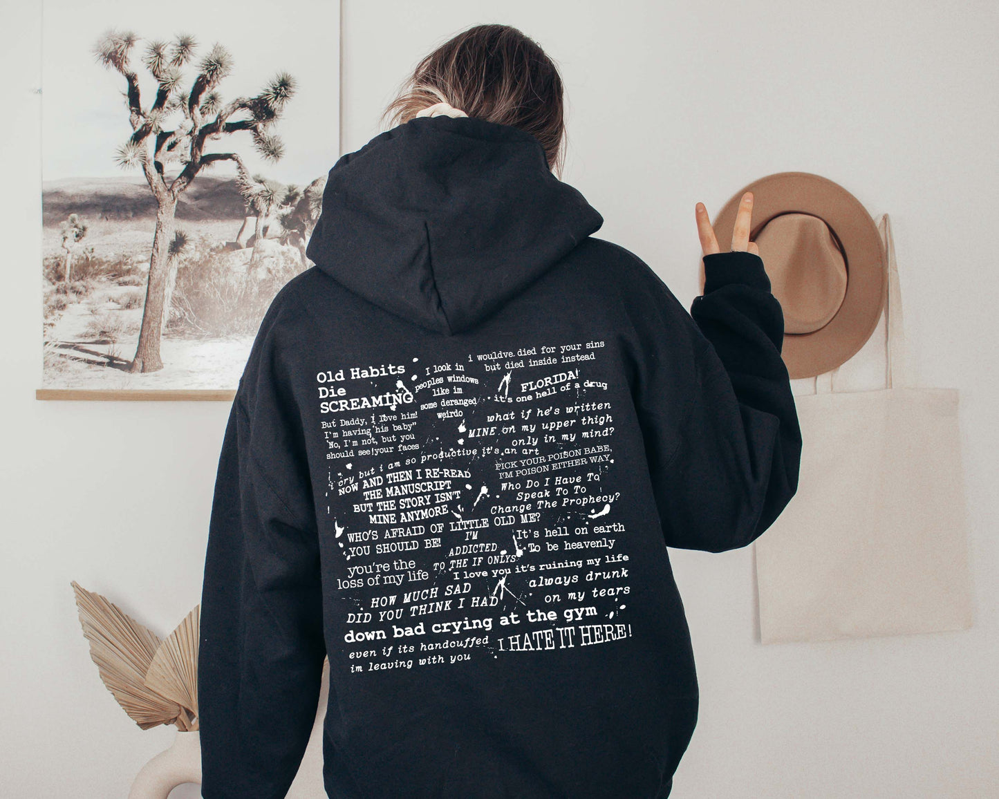 The Tortured Poets Department Lyrics Hoodie