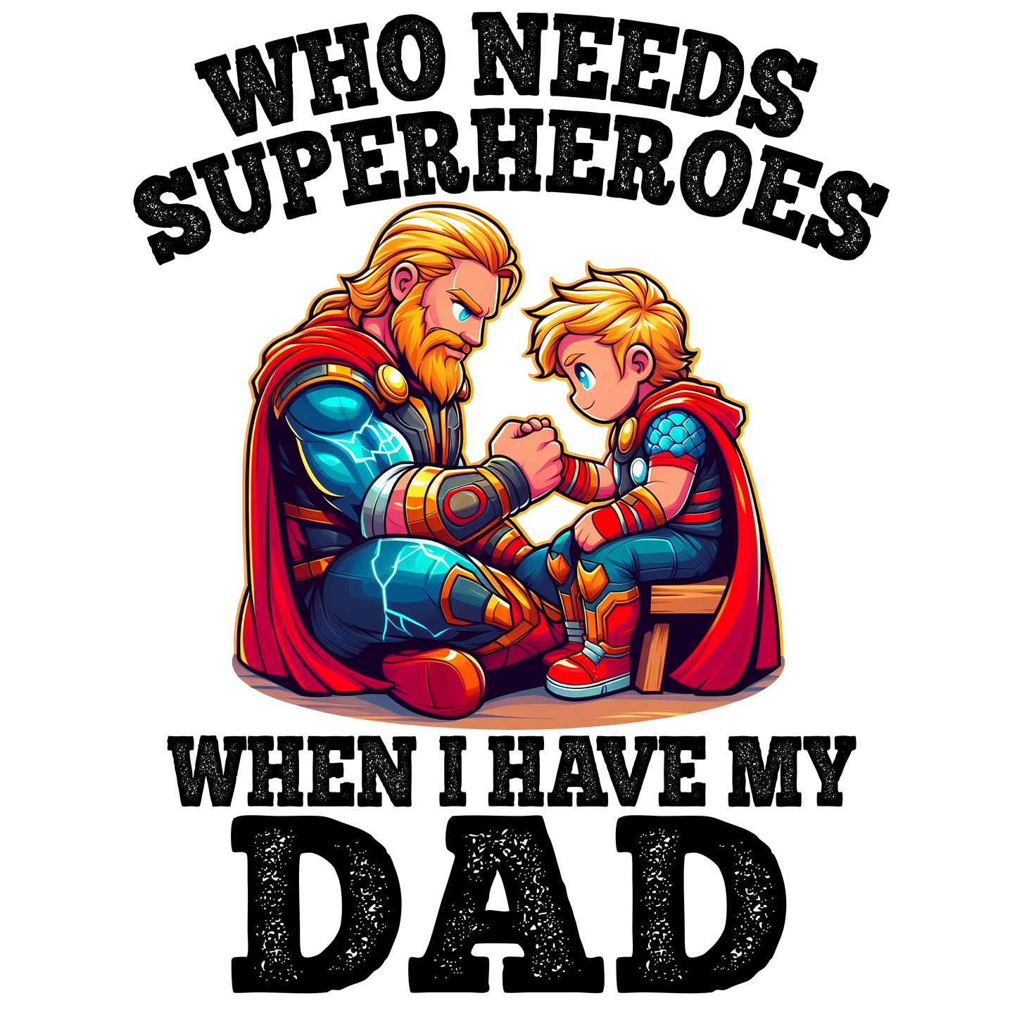 Father's Day Superhero Beer Pint