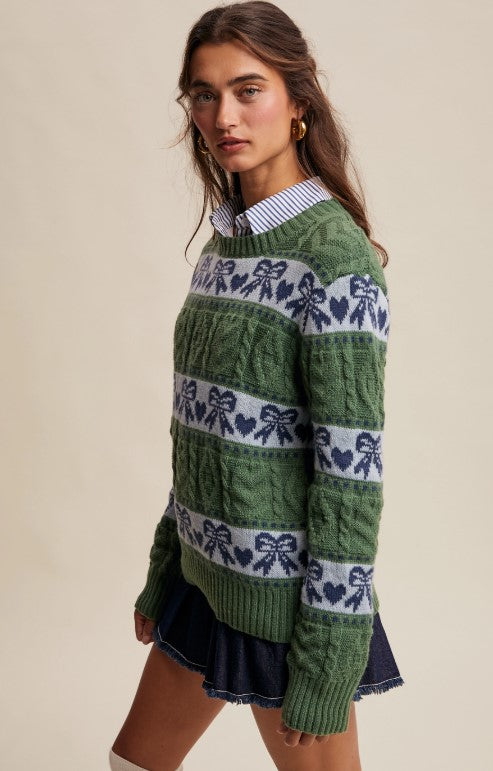 Under the Mistlebow Knit Sweater