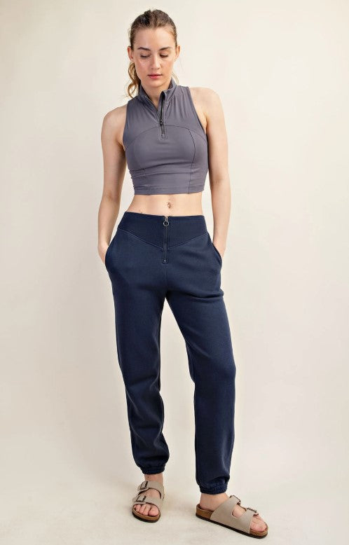 Everyday Zip Jogger – Navy