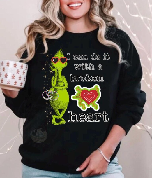 The Grinch Taylor Swift Christmas Sweatshirt