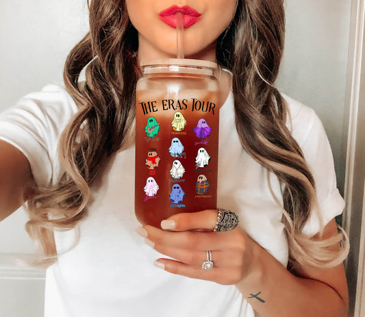 Taylor Swift The Eras Tour Halloween Ghosts Glass Can