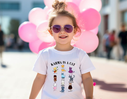 Karma is a Cat Taylor Swift Kids T-Shirt