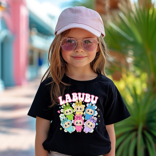 LABUBU Colorful Character T-Shirt – Fun & Whimsical Unisex Tee