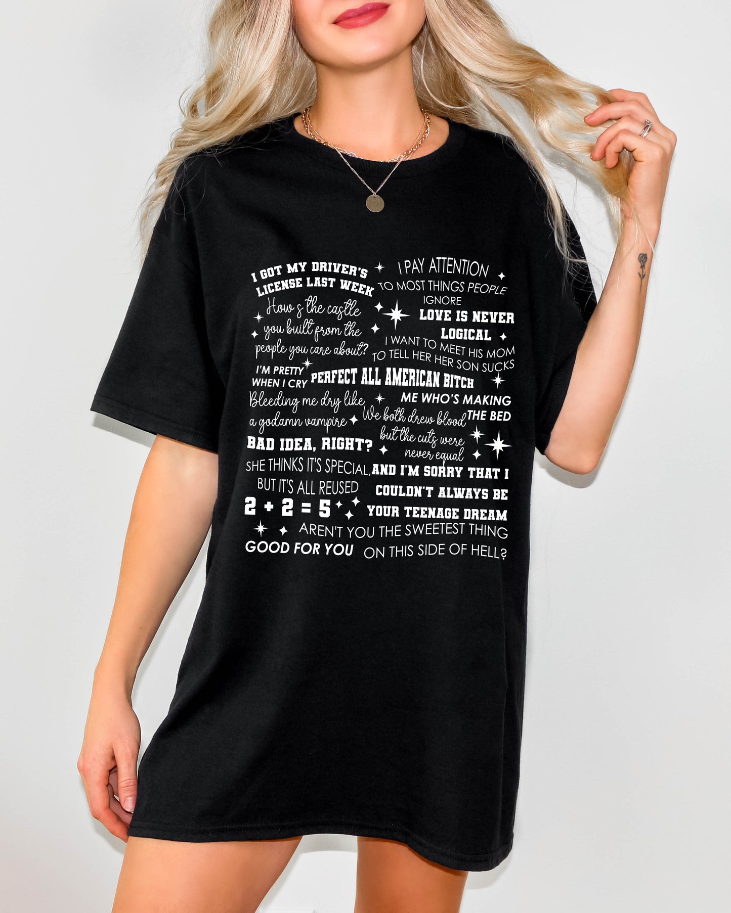 Olivia Rodrigo Lyric Collage Tee