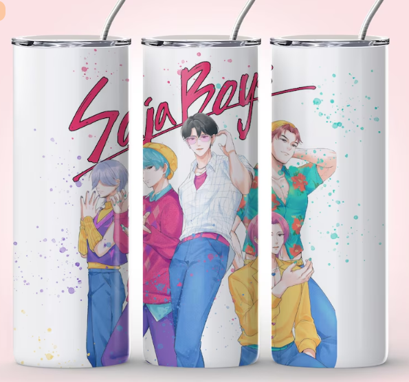 K-Pop Demon Hunters 20oz Tumbler with Straw – Huntrix or Saja Boys