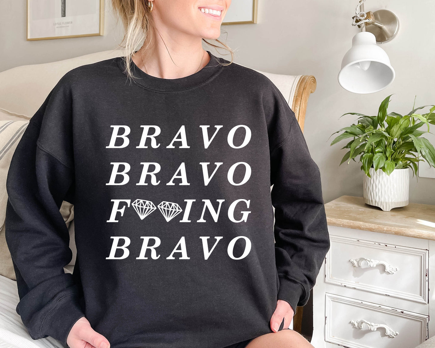 Bravo, Bravo, F**ing Bravo Real Housewives of Beverly Hills Crewneck Sweatshirt