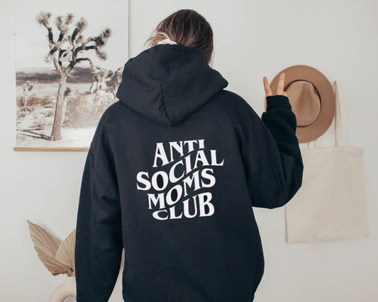 Anti Social Moms Club Zip Hoodie