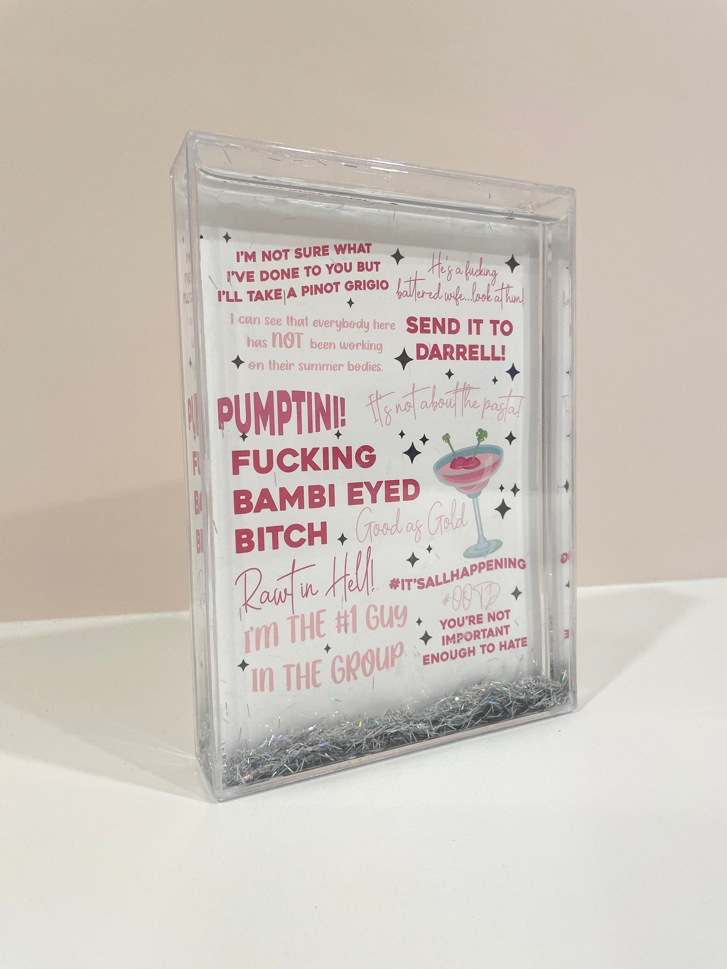 Vanderpump Rules Acrylic Liquid Glitter Photo Frame