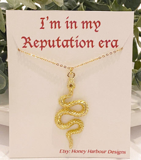 Reputation Snake Taylor Swift Inspired Necklace