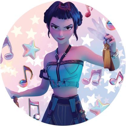 K-Pop Huntrix Ceramic Ornament | 2.75" Sublimated Christmas Tree Decor