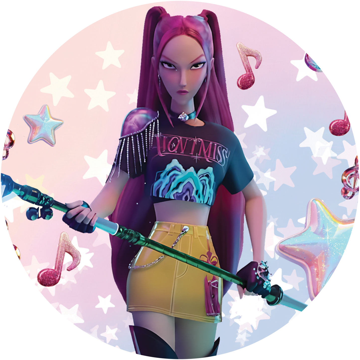 K-Pop Huntrix Ceramic Ornament | 2.75" Sublimated Christmas Tree Decor