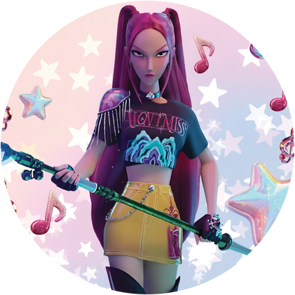 K-Pop Huntrix Ceramic Ornament | 2.75" Sublimated Christmas Tree Decor