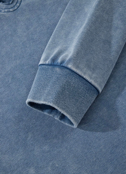 Vintage Wash Lace-Trim Sweatshirt