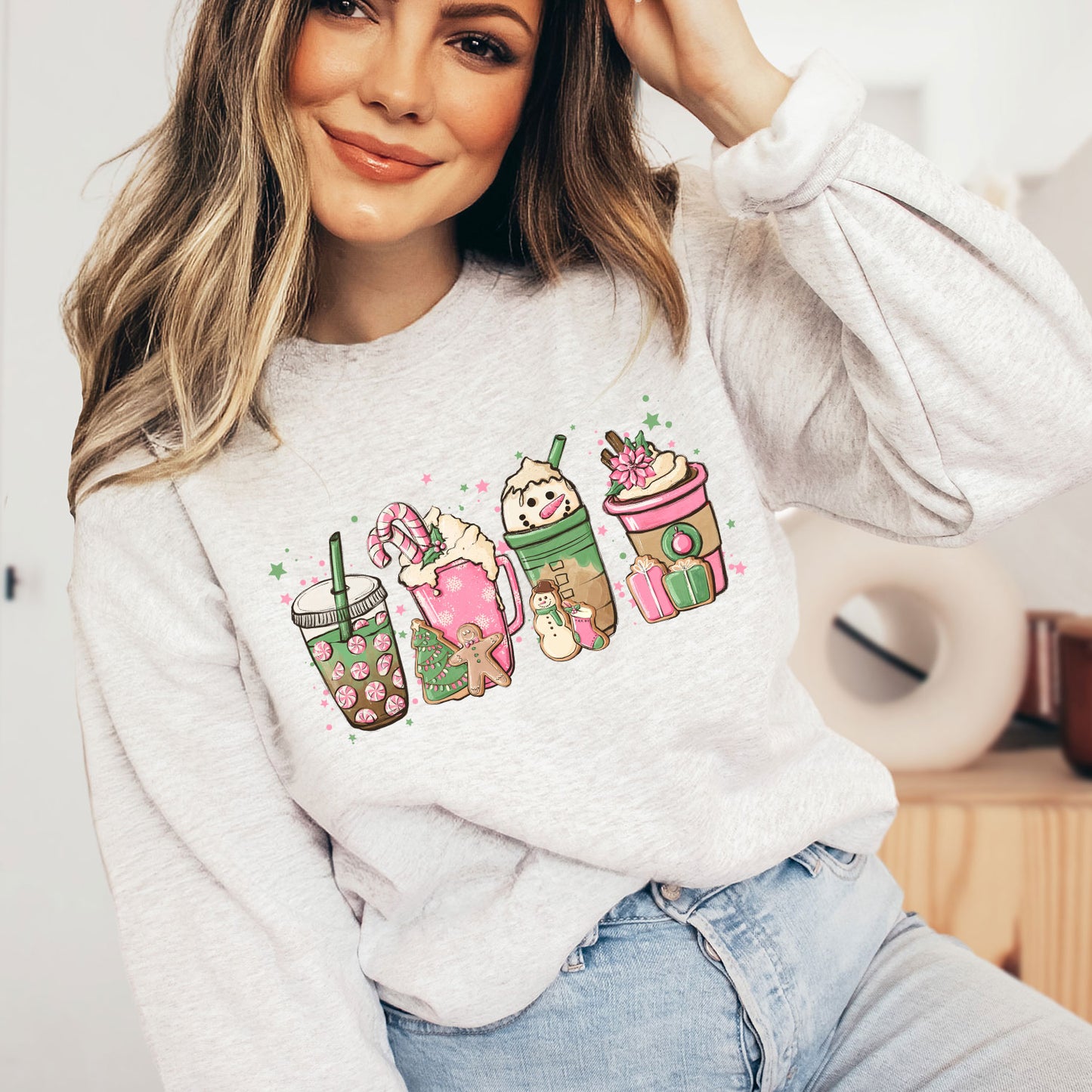 Christmas Coffee Design Sweatshirt