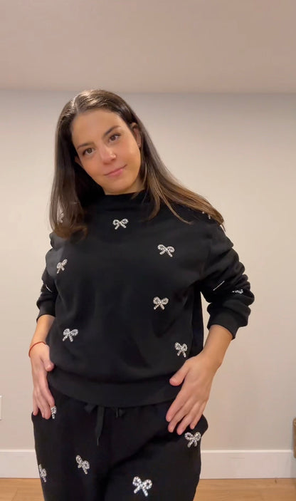 Jewel Bow Sweatsuit
