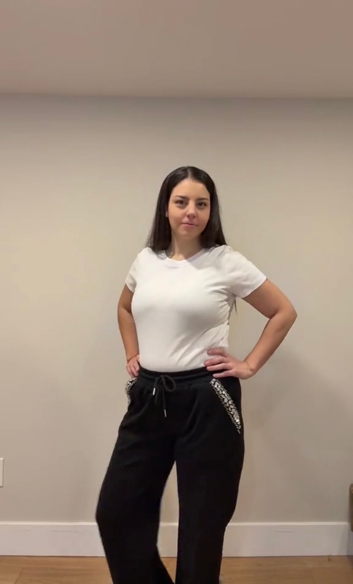 Midnight Luxe Embellished Jogger Pants