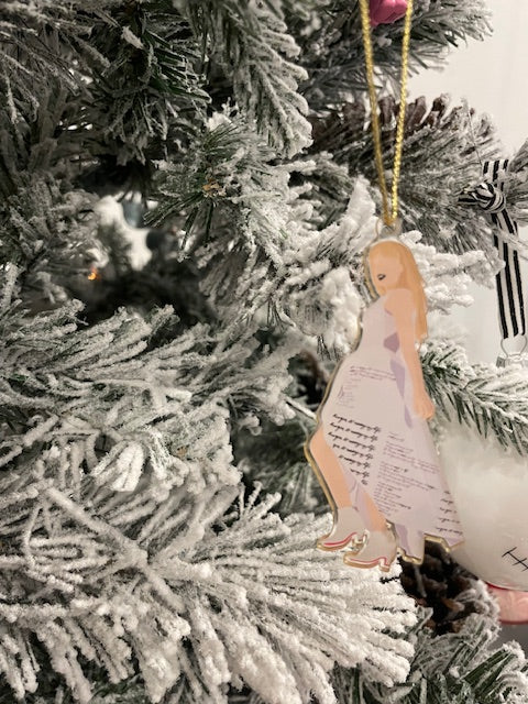 Taylor Swift Acrylic Christmas Ornaments