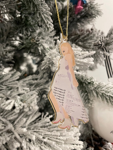 Taylor Swift Acrylic Christmas Ornaments