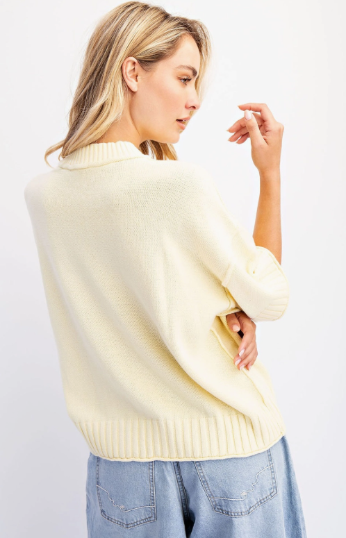 The Easy Knit Tee-Butter Yellow