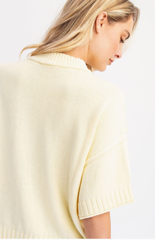 The Easy Knit Tee-Butter Yellow