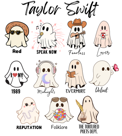 Taylor Swift Halloween Ghosts The Eras Tour Glass Can