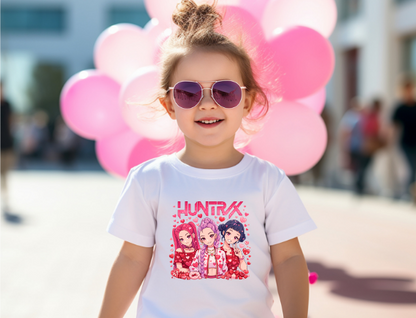 K-Pop Demon Hunters Kids Shirt – Valentine Edition Cute Graphic Tee
