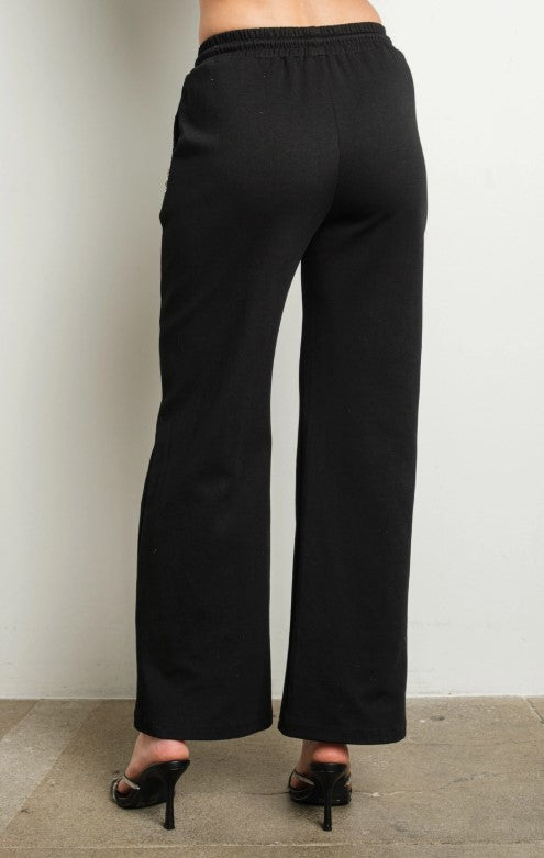 Midnight Luxe Embellished Jogger Pants