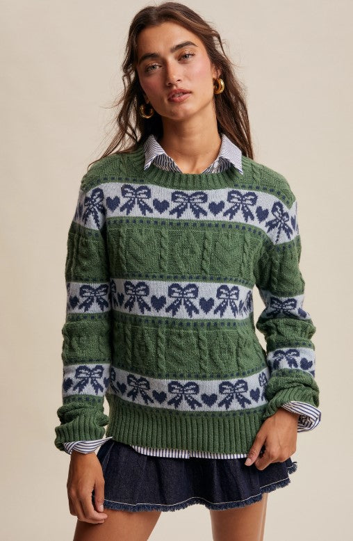 Under the Mistlebow Knit Sweater