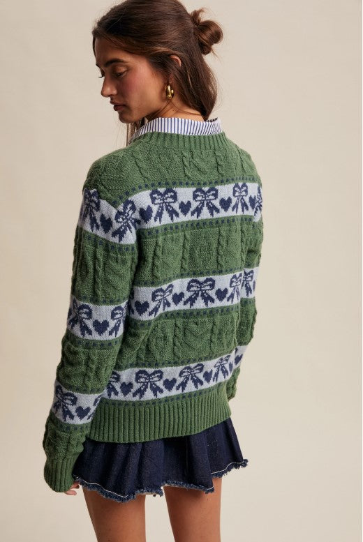 Under the Mistlebow Knit Sweater