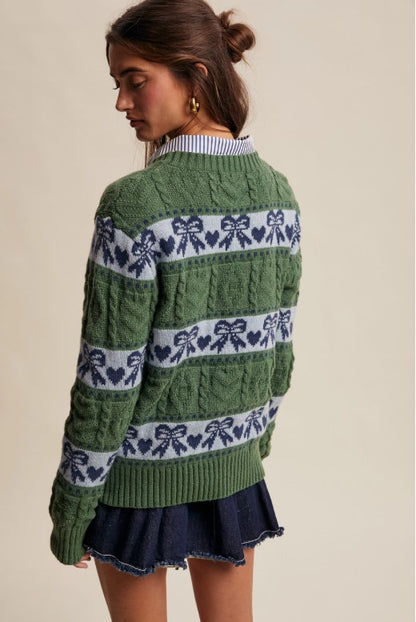 Under the Mistlebow Knit Sweater