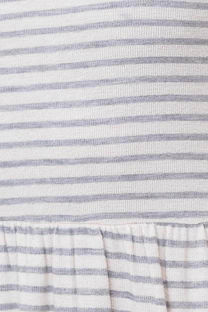 Striped Everyday Midi Dress with Pockets