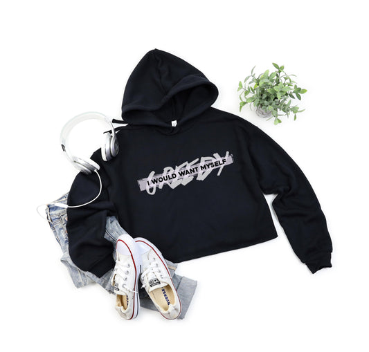 Tate Mcrae Greedy Crop Hoodie