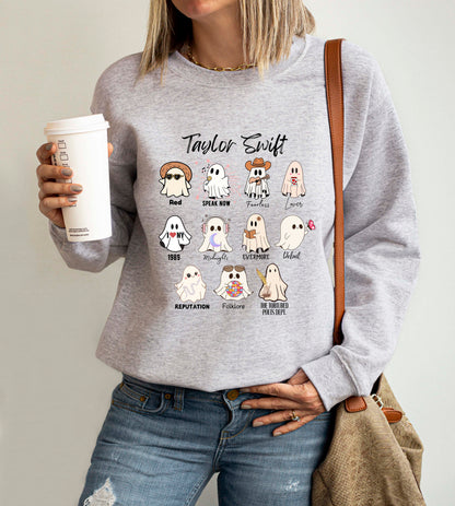 Taylor Swift Halloween Ghosts Crewneck Sweatshirt