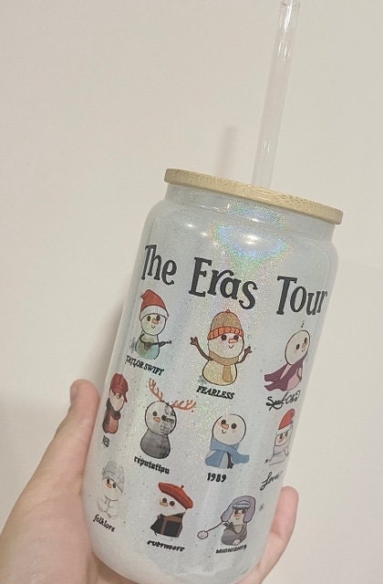 Taylor Swift Christmas Glass/ Taylor Swift Glass/ The Eras Tour Christmas Glass/ The Eras Tour Glass