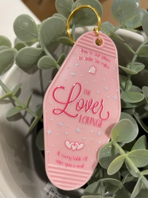 Lover Lounge Keychain/ Taylor Swift Lover Keychain/ Taylor Swift Keychain/ Retro Motel Keychain/ Taylor Swift Gift/ Gift for Swiftie