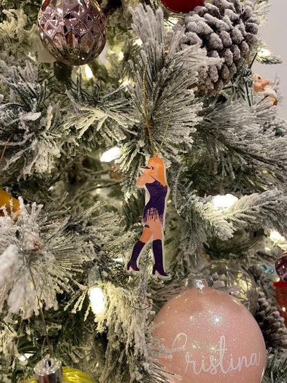 Taylor Swift Christmas Ornament/ Taylor Swift Ornament/ Taylor Swift Midnights Ornament/ The Eras Tour Ornament/ Eras Tour Merch