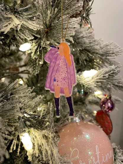 Taylor Swift Christmas Ornament/ Taylor Swift Ornament/ Taylor Swift Midnights Karma Ornament/ The Eras Tour Ornament/ Eras Tour Merch