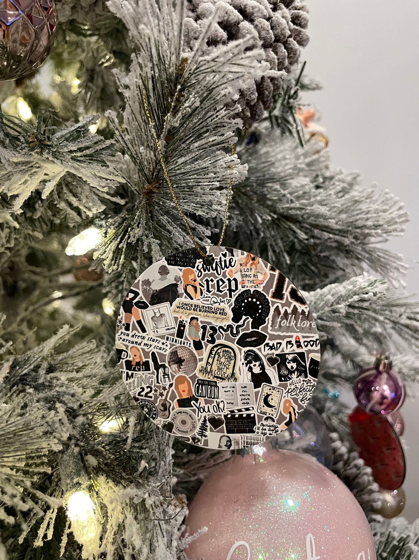 Taylor Swift Christmas Ornament/ Taylor Swift Ornament/ Taylor Swift The Eras Ornament/ The Eras Tour Ornament/ Eras Tour Merch