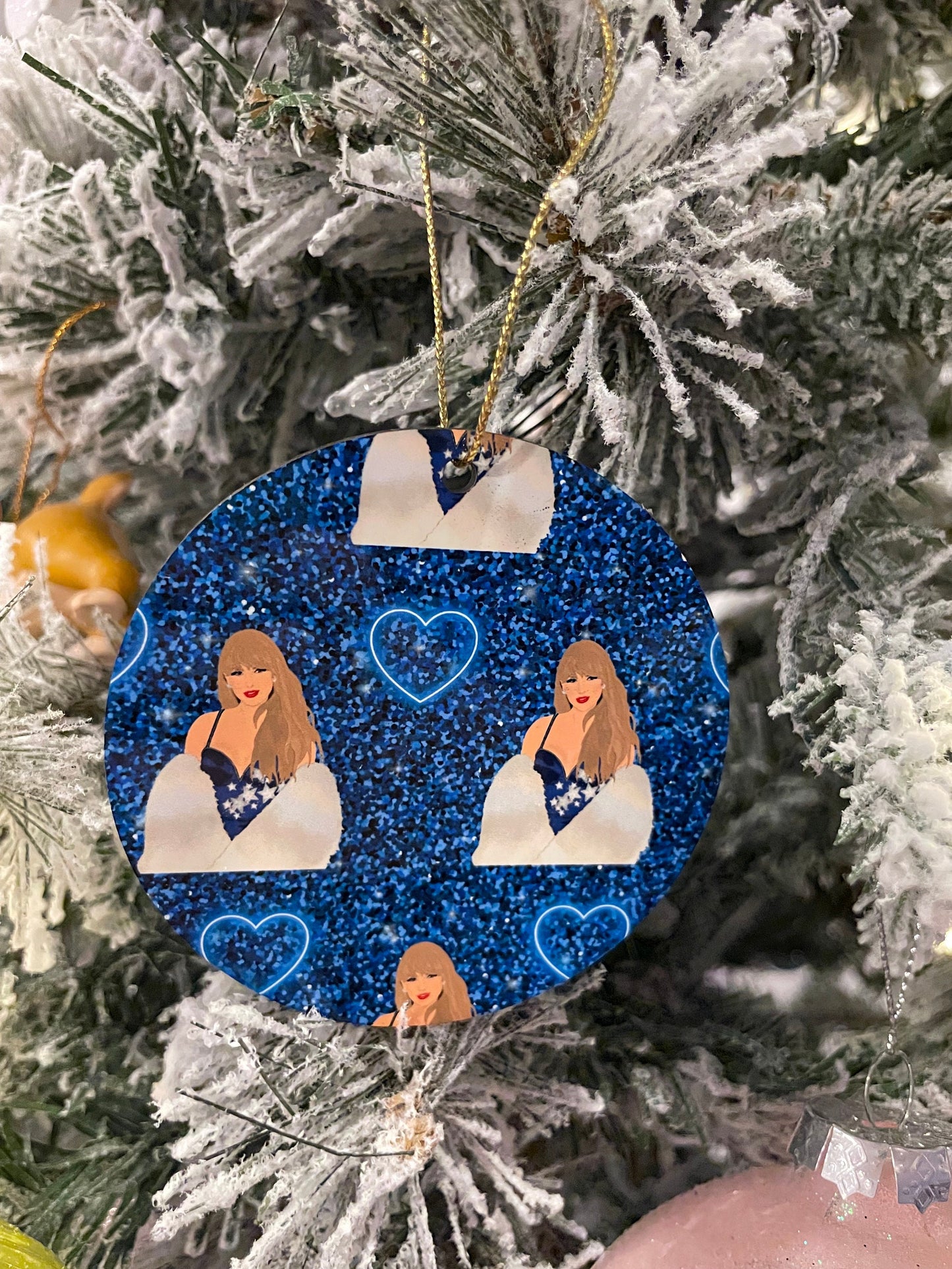 Taylor Swift Christmas Ornament/ Taylor Swift Ornament/ Taylor Swift Midnights Inspired Ornament/ The Eras Tour Ornament/ Eras Tour Merch