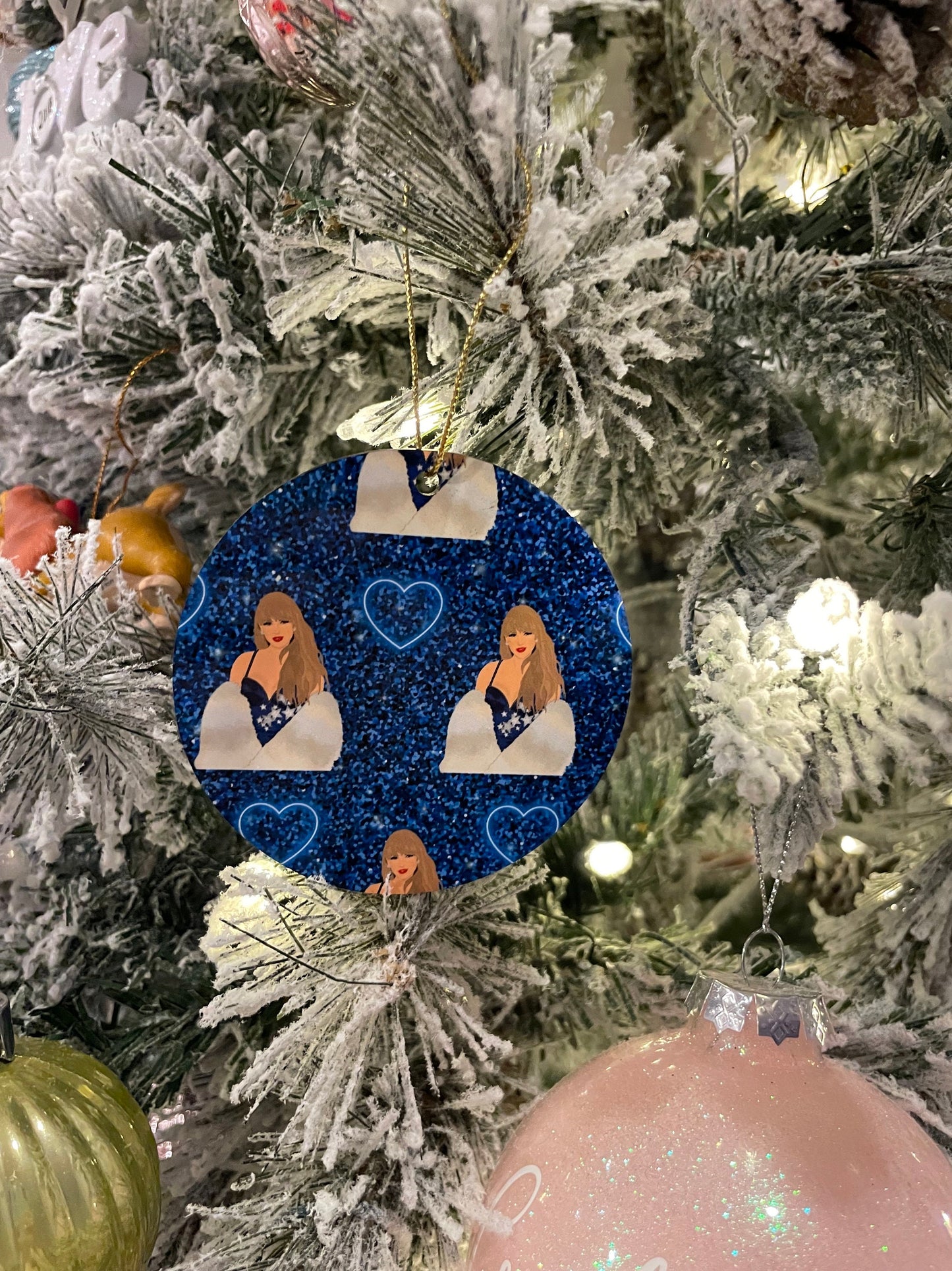 Taylor Swift Christmas Ornament/ Taylor Swift Ornament/ Taylor Swift Midnights Inspired Ornament/ The Eras Tour Ornament/ Eras Tour Merch