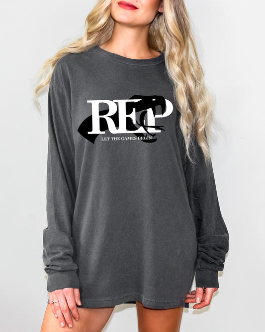 Taylor Swift Reputation Long Sleeve Shirt/ Reputation Taylor Swift Shirt/ Taylor Swift Shirt/ Rep TV/ Taylor's Version