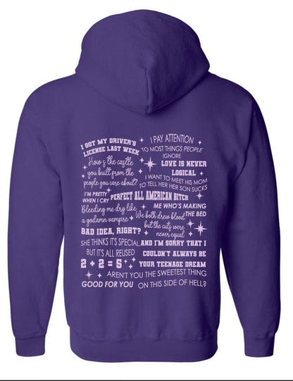 Olivia Rodrigo Lyrics Sweatshirt