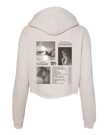 The Tortured Poets Department The Manuscript Crop Hoodie