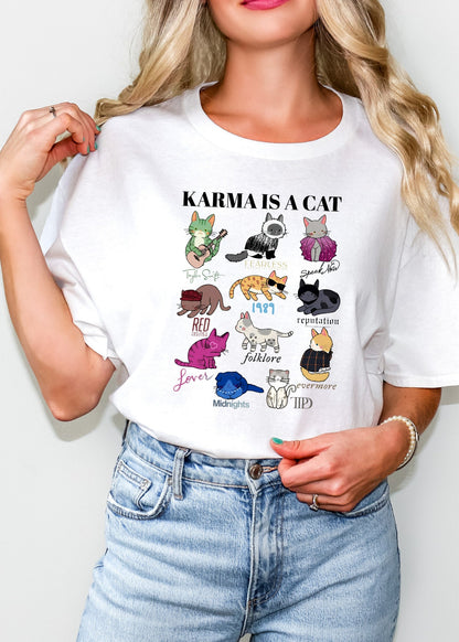 Karma is a Cat Updated Taylor Swift T-Shirt